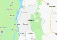 Map of Addison County Vermont