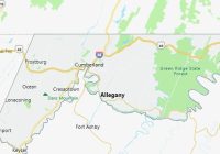 Map of Allegany County Maryland