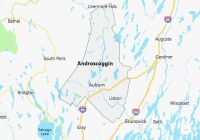 Map of Androscoggin County Maine