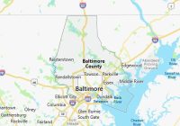Map of Baltimore County Maryland