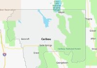 Map of Caribou County Idaho