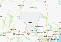 Map of Carroll County Maryland