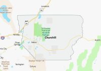 Map of Churchill County Nevada