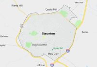 Map of City of Staunton Virginia