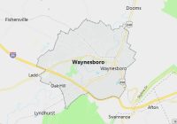 Map of City of Waynesboro Virginia