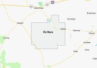 Map of De Baca County New Mexico