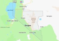 Map of Douglas County Nevada