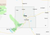 Map of Eddy County New Mexico