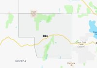 Map of Elko County Nevada