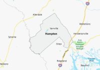 Map of Hampton County South Carolina