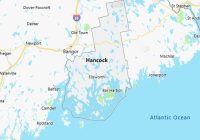 Map of Hancock County Maine