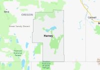 Map of Harney County Oregon