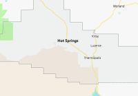 Map of Hot Springs County Wyoming