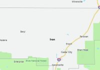 Map of Iron County Utah