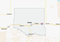 Map of Jones County South Dakota