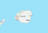 Map of Kauai County Hawaii