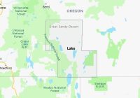 Map of Lake County Oregon