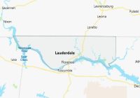 Map of Lauderdale County Alabama