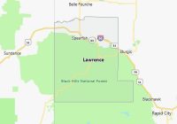 Map of Lawrence County South Dakota