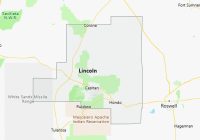 Map of Lincoln County New Mexico