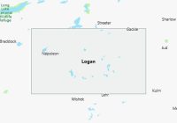 Map of Logan County North Dakota