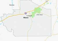 Map of Macon County Alabama