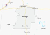 Map of Marengo County Alabama