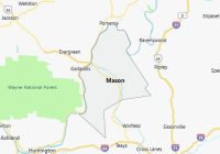 Map of Mason County West Virginia
