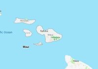 Map of Maui County Hawaii