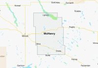 Map of McHenry County North Dakota