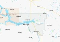 Map of McLean County North Dakota