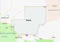 Map of Meade County South Dakota