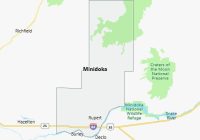 Map of Minidoka County Idaho