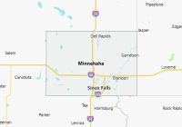 Map of Minnehaha County South Dakota