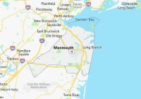 Map of Monmouth County New Jersey