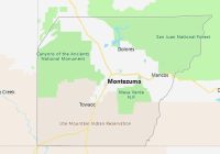 Map of Montezuma County Colorado
