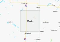 Map of Moody County South Dakota