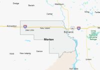 Map of Morton County North Dakota