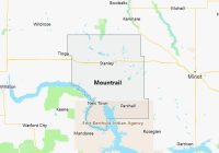 Map of Mountrail County North Dakota