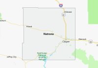 Map of Natrona County Wyoming