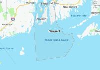 Map of Newport County Rhode Island