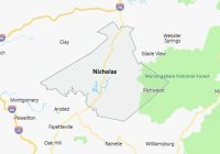 Map of Nicholas County West Virginia