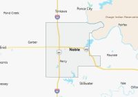 Map of Noble County Oklahoma