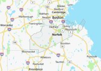 Map of Norfolk County Massachusetts