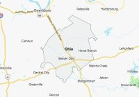 Map of Ohio County Kentucky