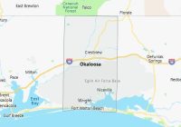 Map of Okaloosa County Florida
