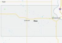 Map of Otoe County Nebraska
