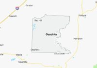 Map of Ouachita County Arkansas