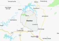 Map of Overton County Tennessee