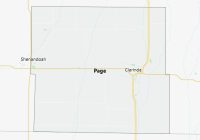 Map of Page County Iowa